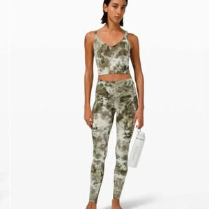 Lululemon Align Pant 28" *Diamond DyeDiamond Dye Light Sage Army Green size 2